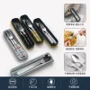 Multi-color portable tableware set, stainless steel lightweight travel lunch box six-piece set full image